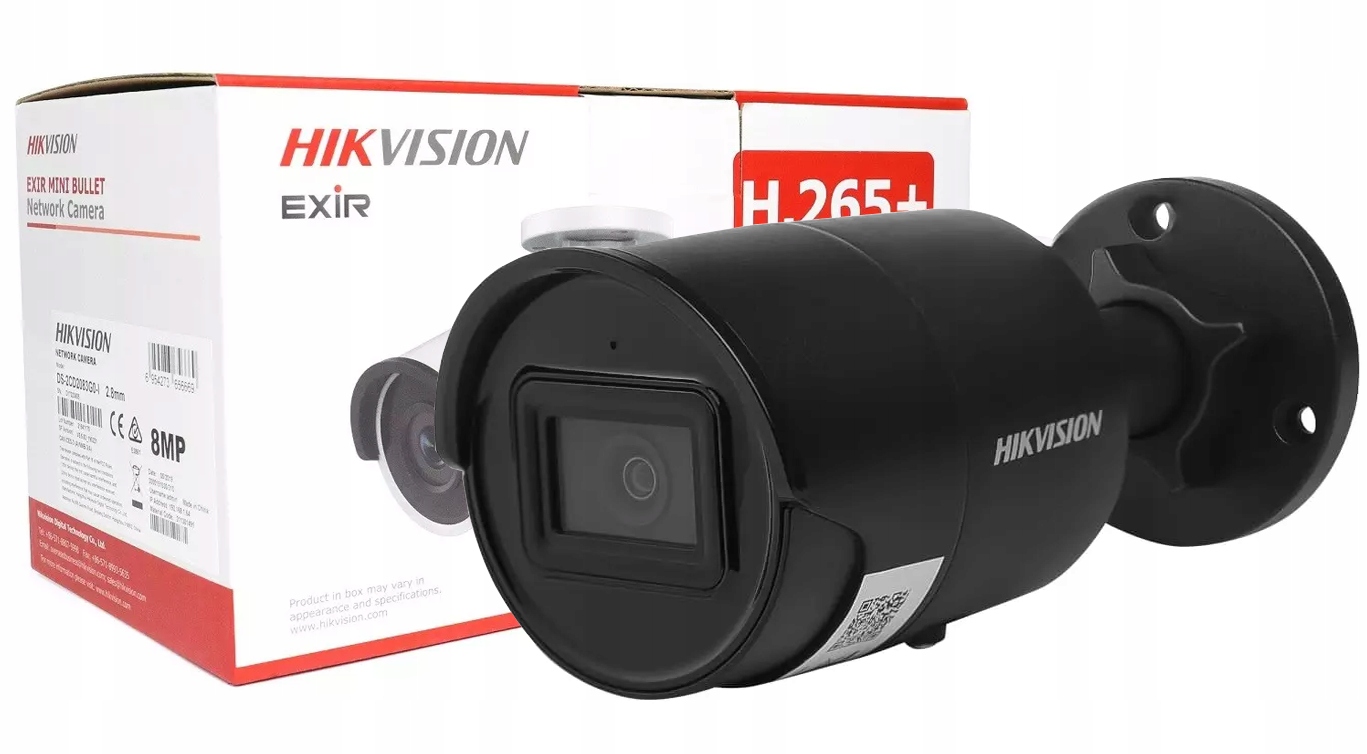 Ip kamera DS-2CD2043G2-IU Black 4Mpx Externý mikrofón PoE Acusense