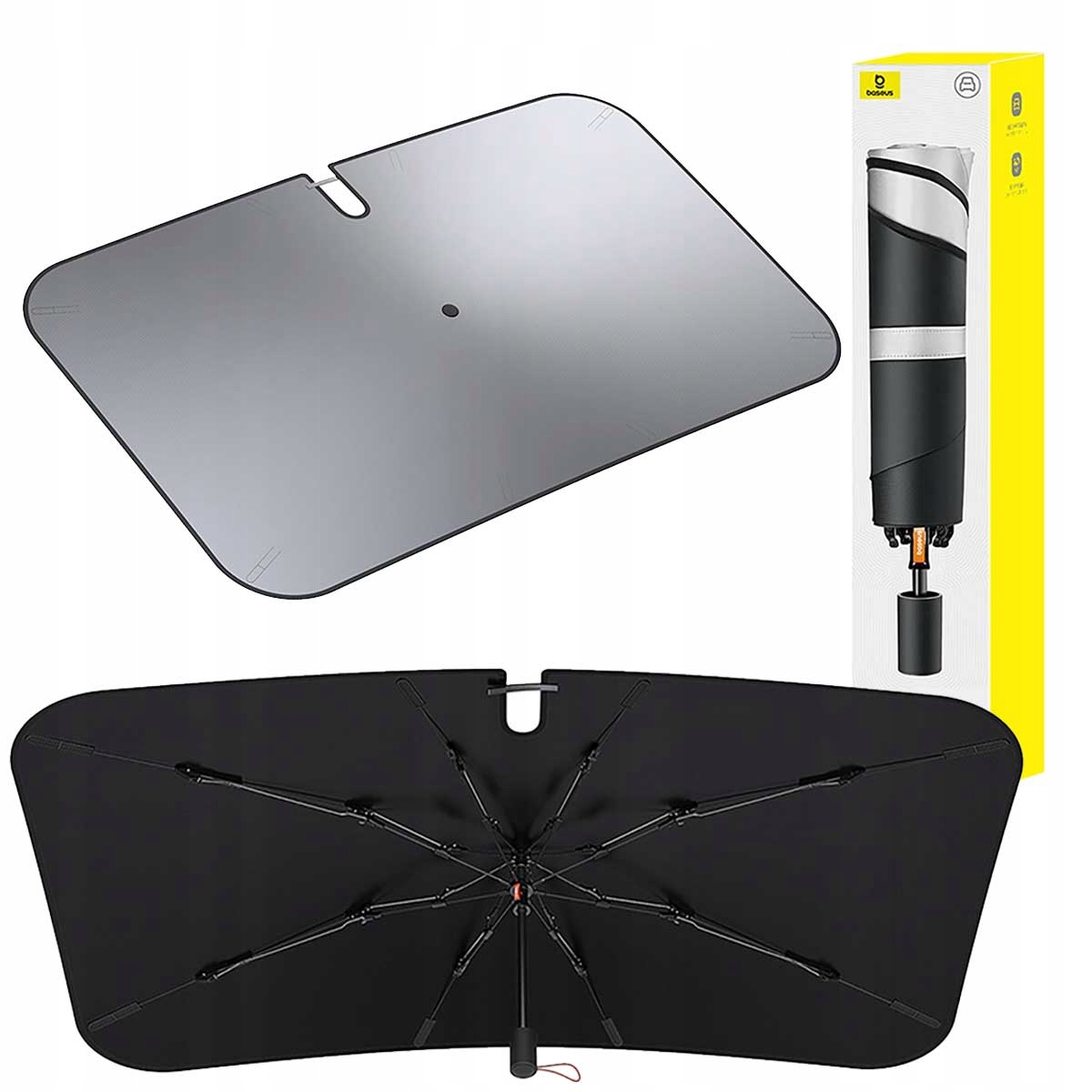 BASEUS ROLETA DO SAMOCHODU PARASOL PRZECIWSŁONECZNY NA PRZEDNIĄ SZYBĘ AUTA