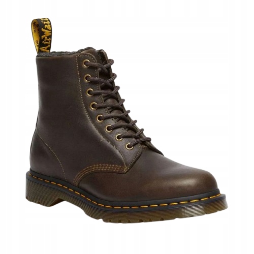 Dr. Martens Hnědé Kotníkové Boty S Koženým Zateplením 40 U_a
