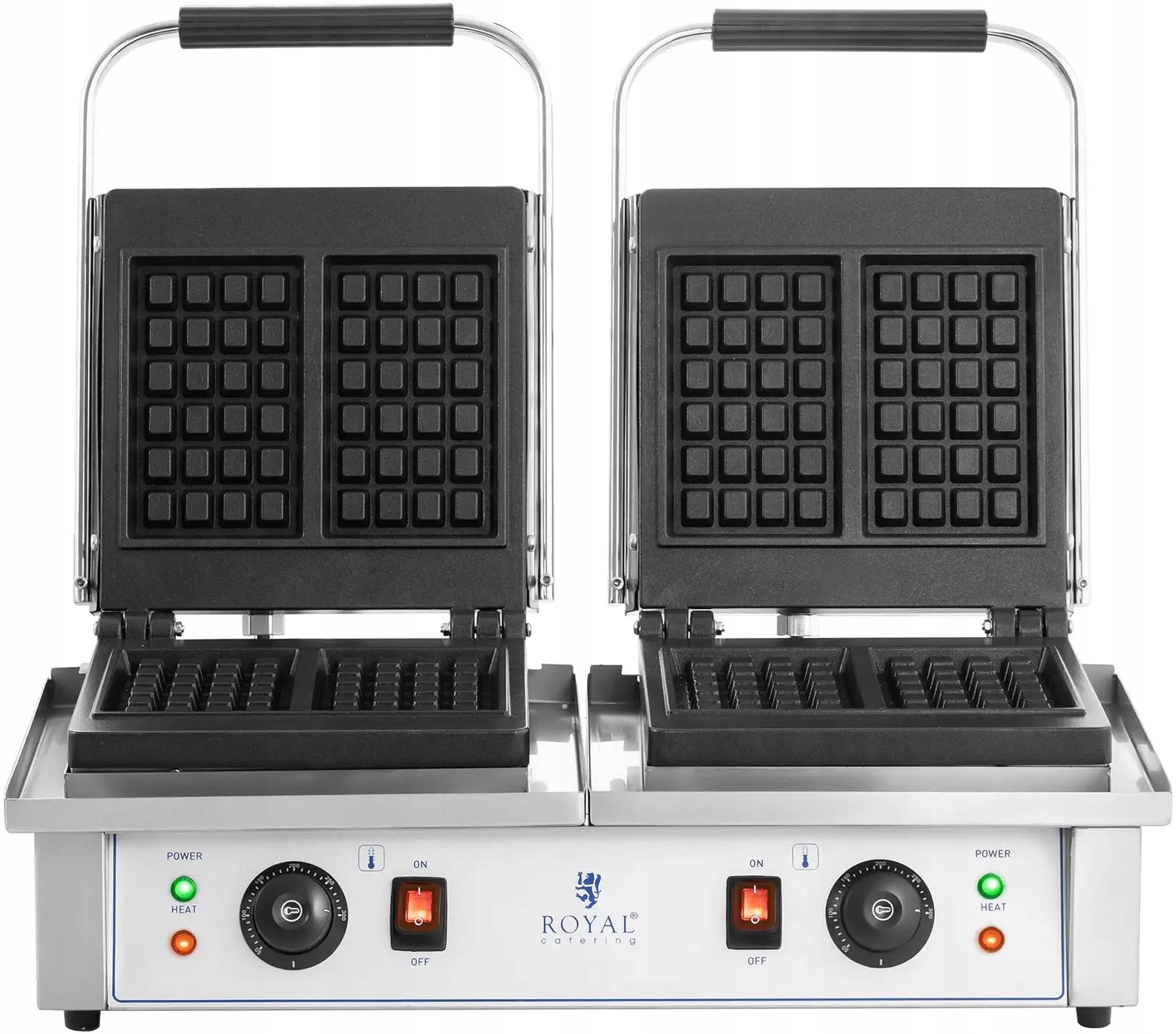 Dvojitý vaflovač belgické vafle 2x2,000W Royal Catering RC-WM201