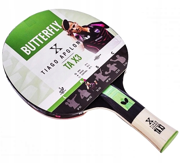 

Paletka do Ping Ponga Butterfly Tiago Apolonia X3