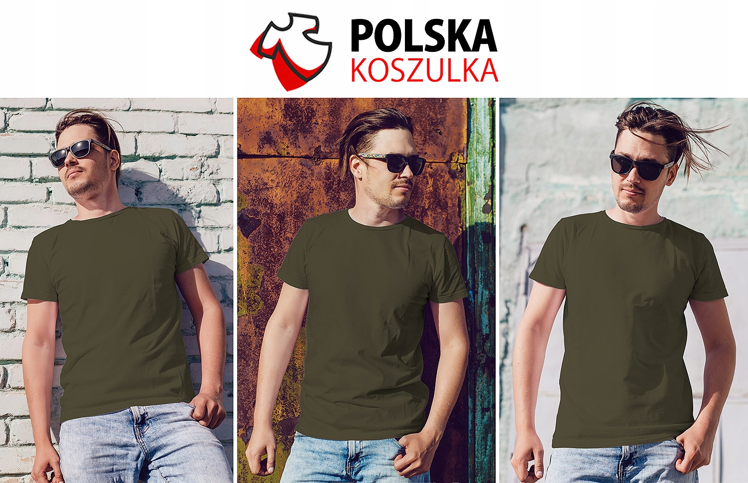 NAJLEPSZA KOSZULKA KHAKI L SUPER JAKOŚĆ Marka inna