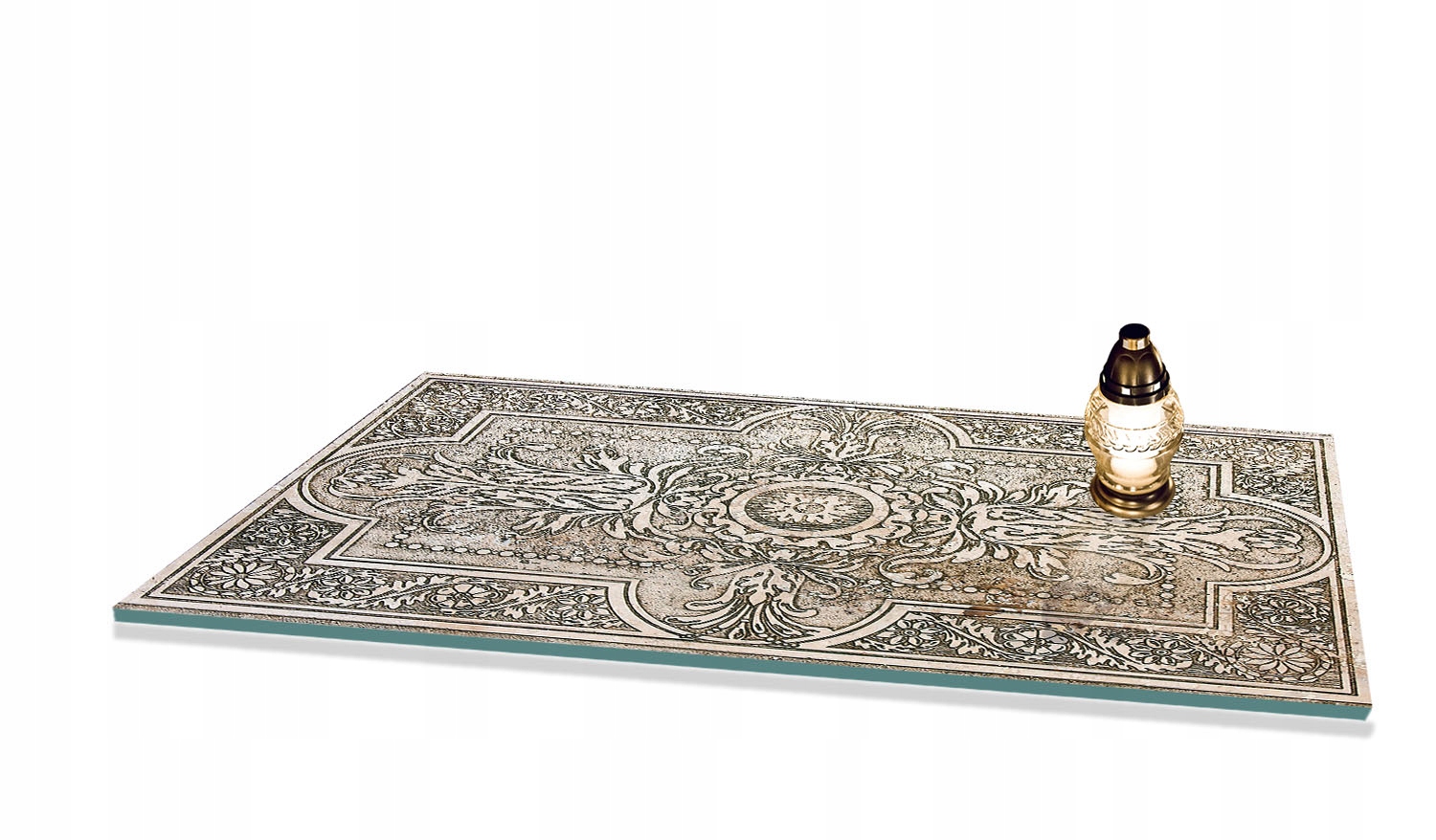 Podstavec pod Zniče se vzorem na Hřbitov Pomník 80x52 cm Mramorová mozaika