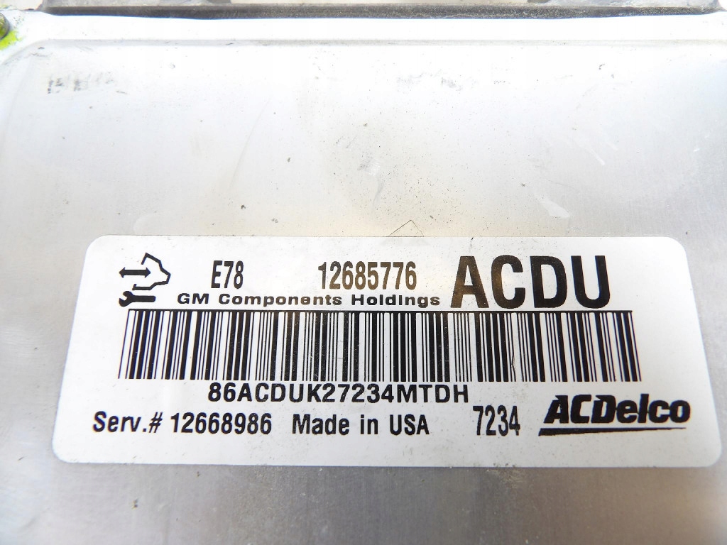 OPEL MOKKA X 1.4T control unit of the engine 12685776