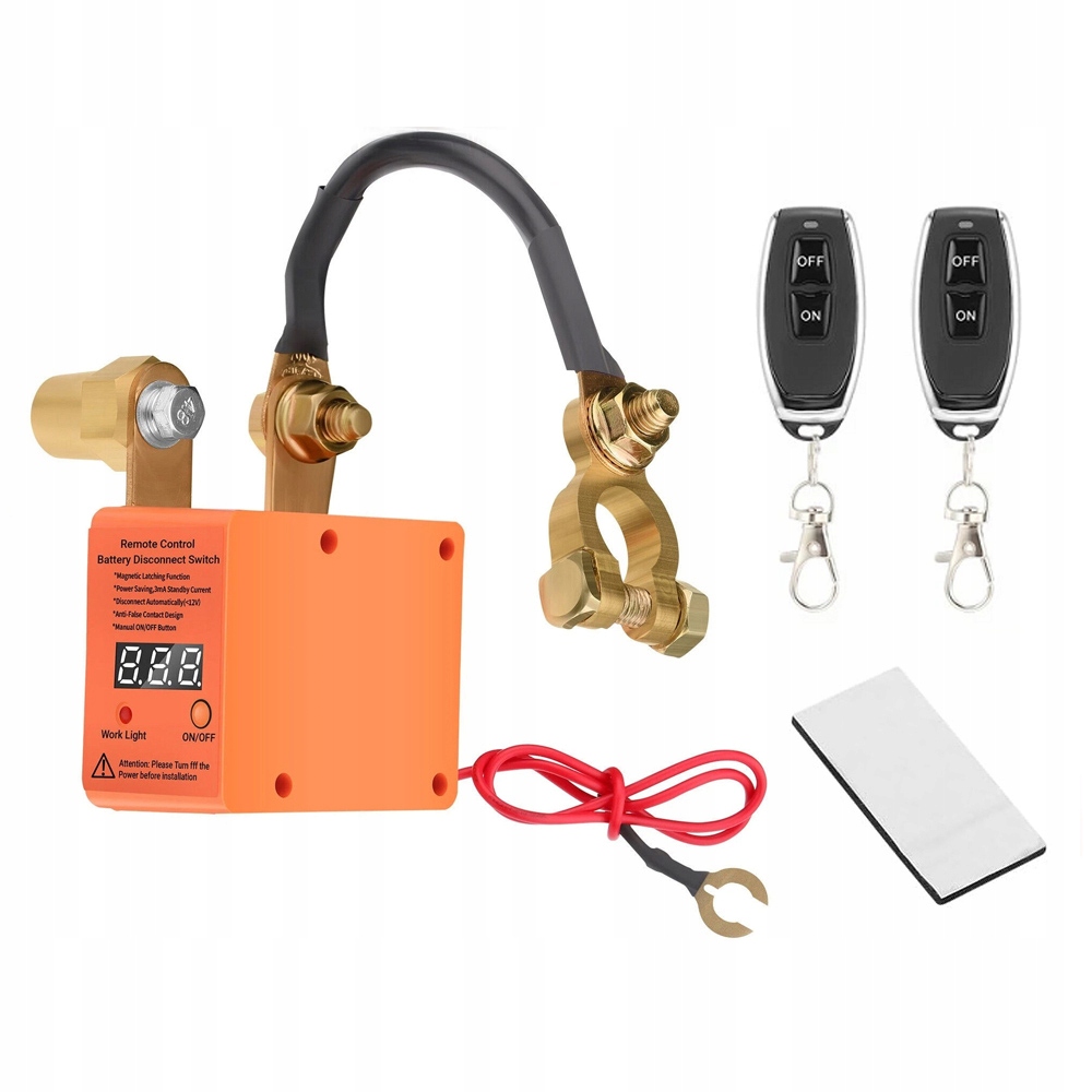 Dálkový automatický vypínač odpojovač baterie 12V 240A 2x dálkové ovládání