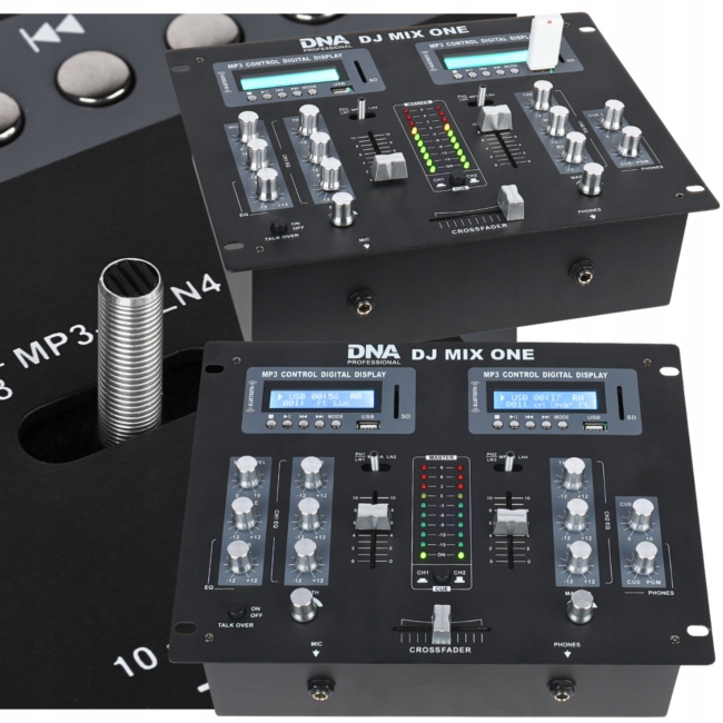 Dna Dj MIX One Analogowy Mikser Stereo Bluetooth Usb Sd Crossfader MP3