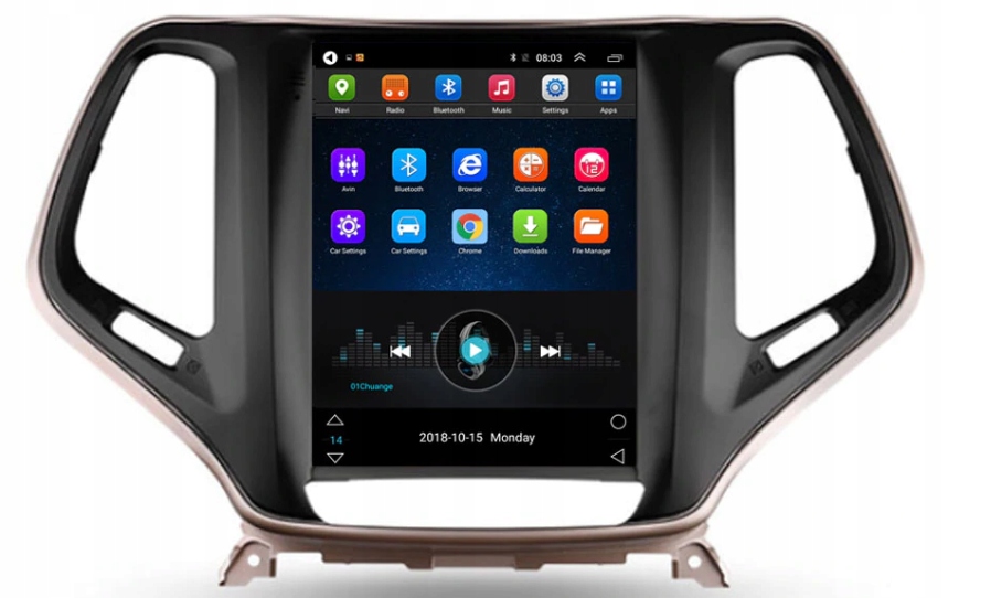 Radio nawigacja TESLA Android JEEP Cherokee V 2014 Marka JEEP