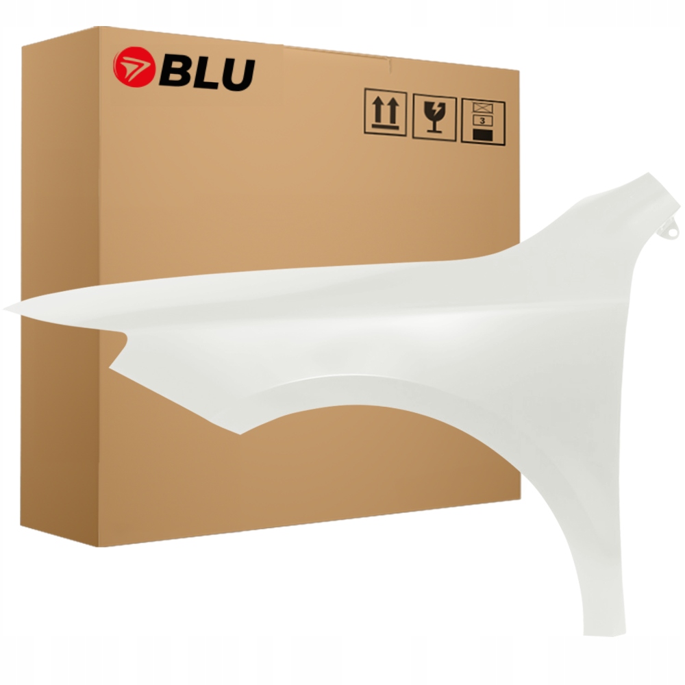 Blu Blatník Škoda Superb II 3T Lift LF9E levý bílý 13-15 přední