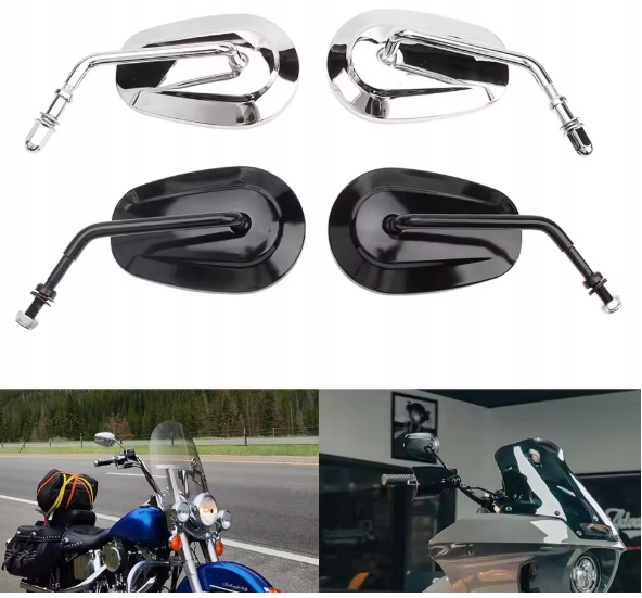 Zrcátka komplet chrom Harley Davidson Hd Elektra Glide Softail Breakout