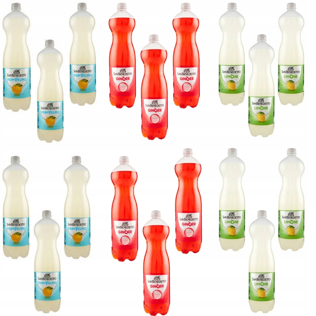 Levně Limonáda mix citronová, zázvorová, pomelo 18x1,5 l San Benedetto bez kauce