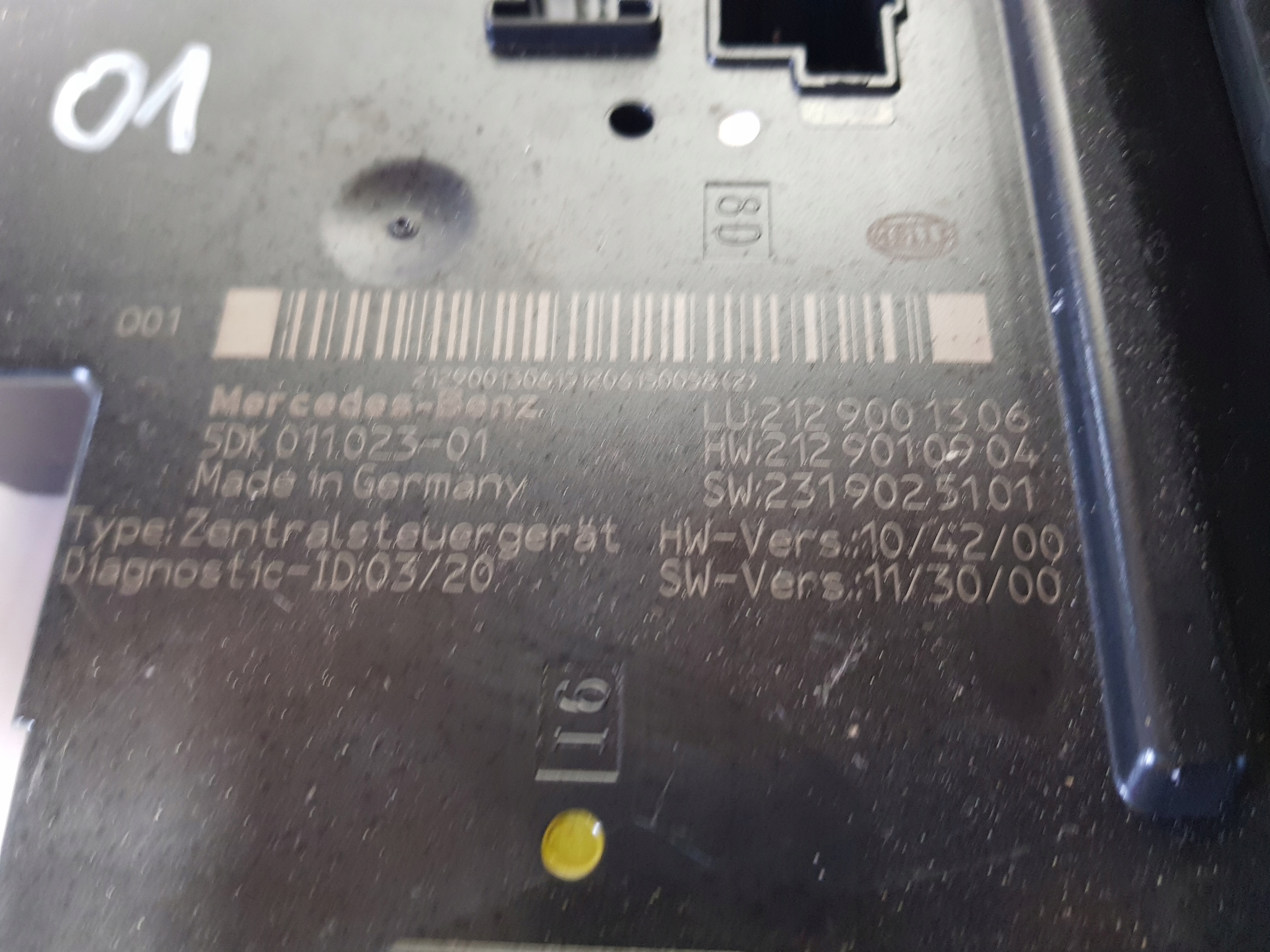 Module SAM BSI MERCEDES W212 2129001306