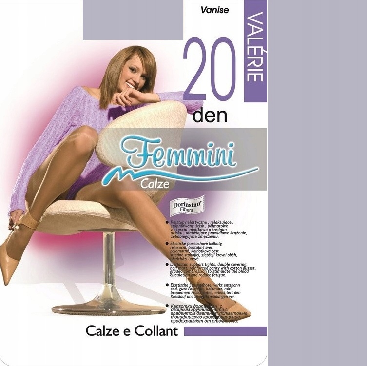 

Femmini Valerie 20den rajstopy lycra perle 4