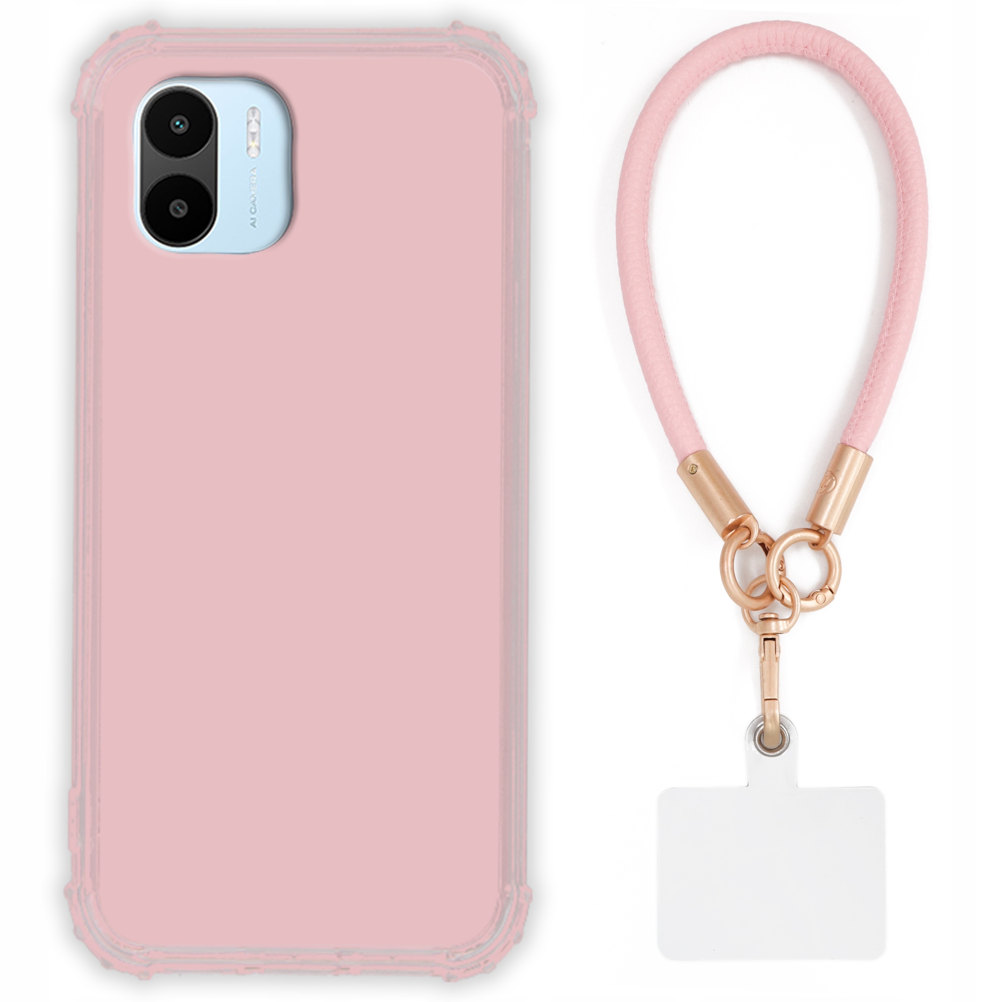 Etui pre Xiaomi Redmi A1 Case Antishock Pinky Ružové vodítko Sada Odolné