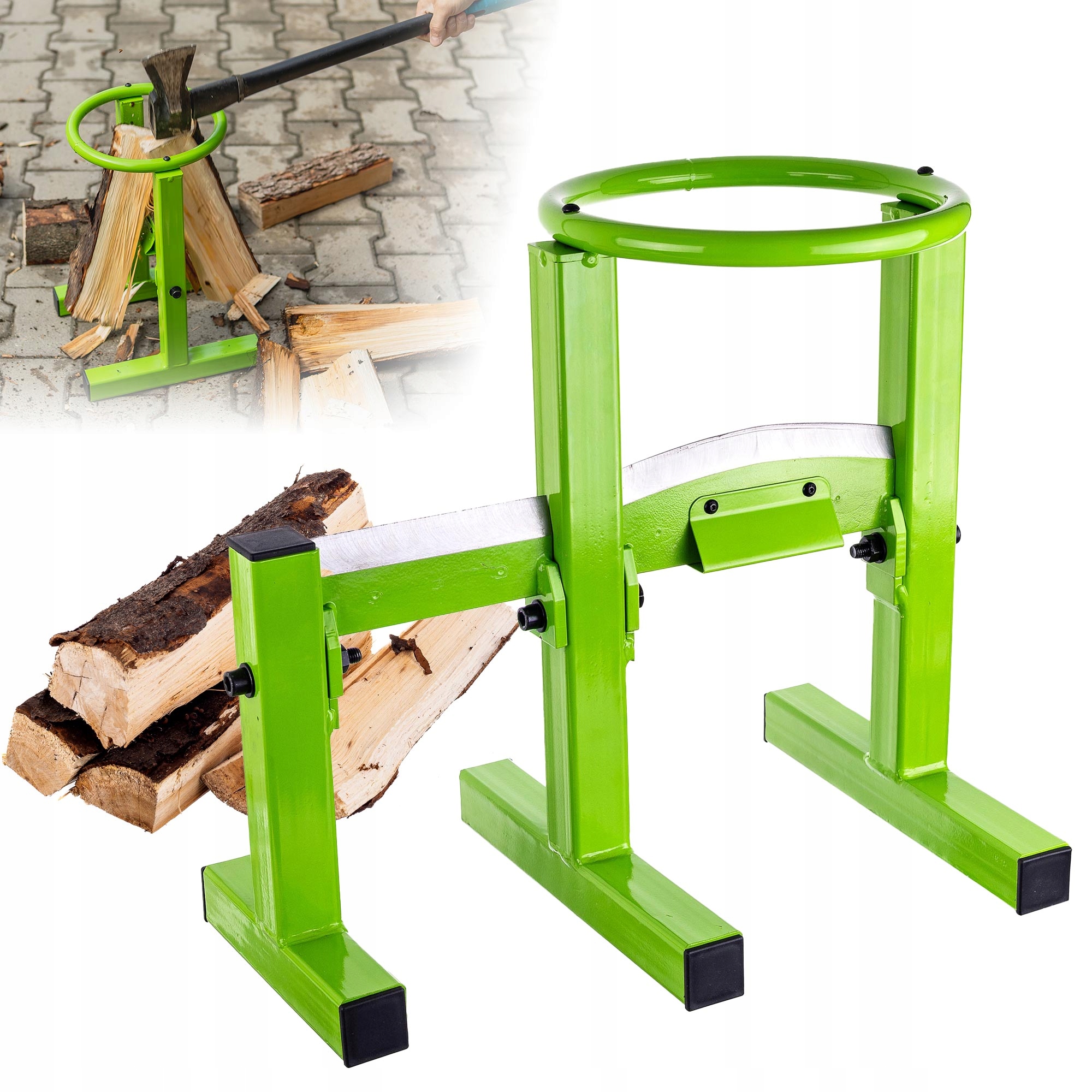 Rębak Do Drewna Opalowego Łuparka Ręczna Stalowa Podwójna