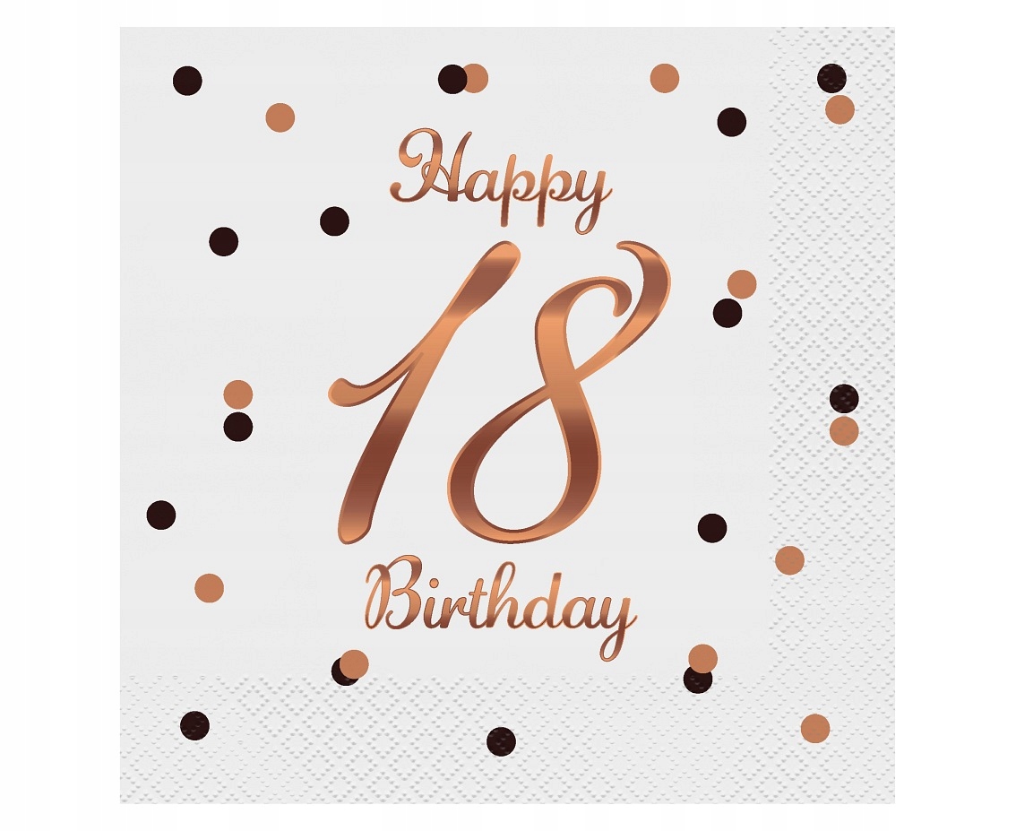 

Serwetki Papierowe 18 Happy Birthday 33X33 20SZT