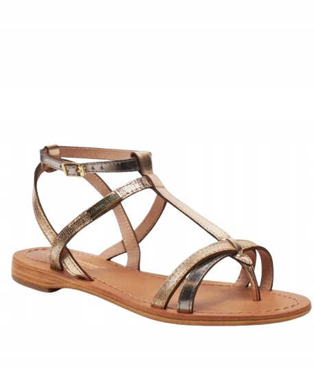 Les Tropeziennes Ploché Sandály S Metalickými Koženými Pásky 40 3_A