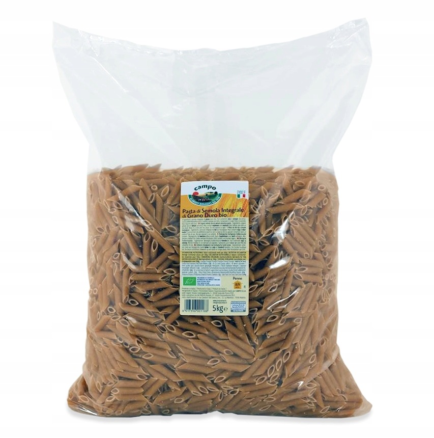 Makaron (semolinowy Razowy) Penne Bio Vegan 5 kg Horeca