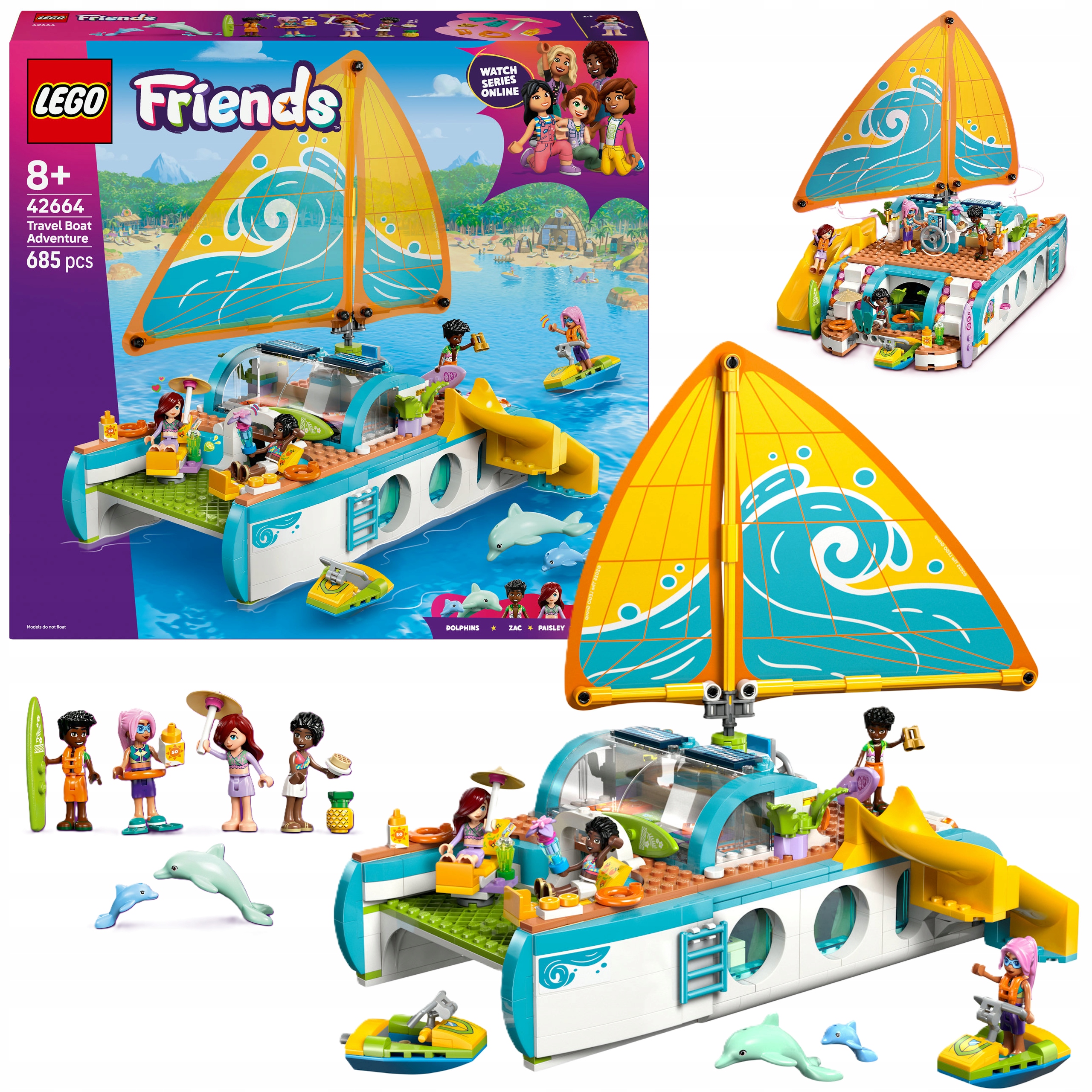 Klocki Lego 42664 Friends Przygoda Na Łodzi Zestaw Do Zabawy