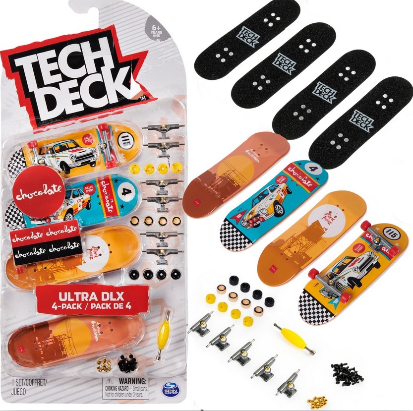 Tech Deck Mini Deskorolki FingerBoard Zestaw 4szt