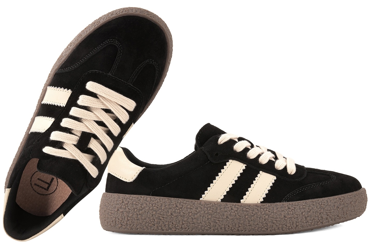 Filippo DP7958 Kožené Sportovní Polobotky Semišové Tenisky Černá 41