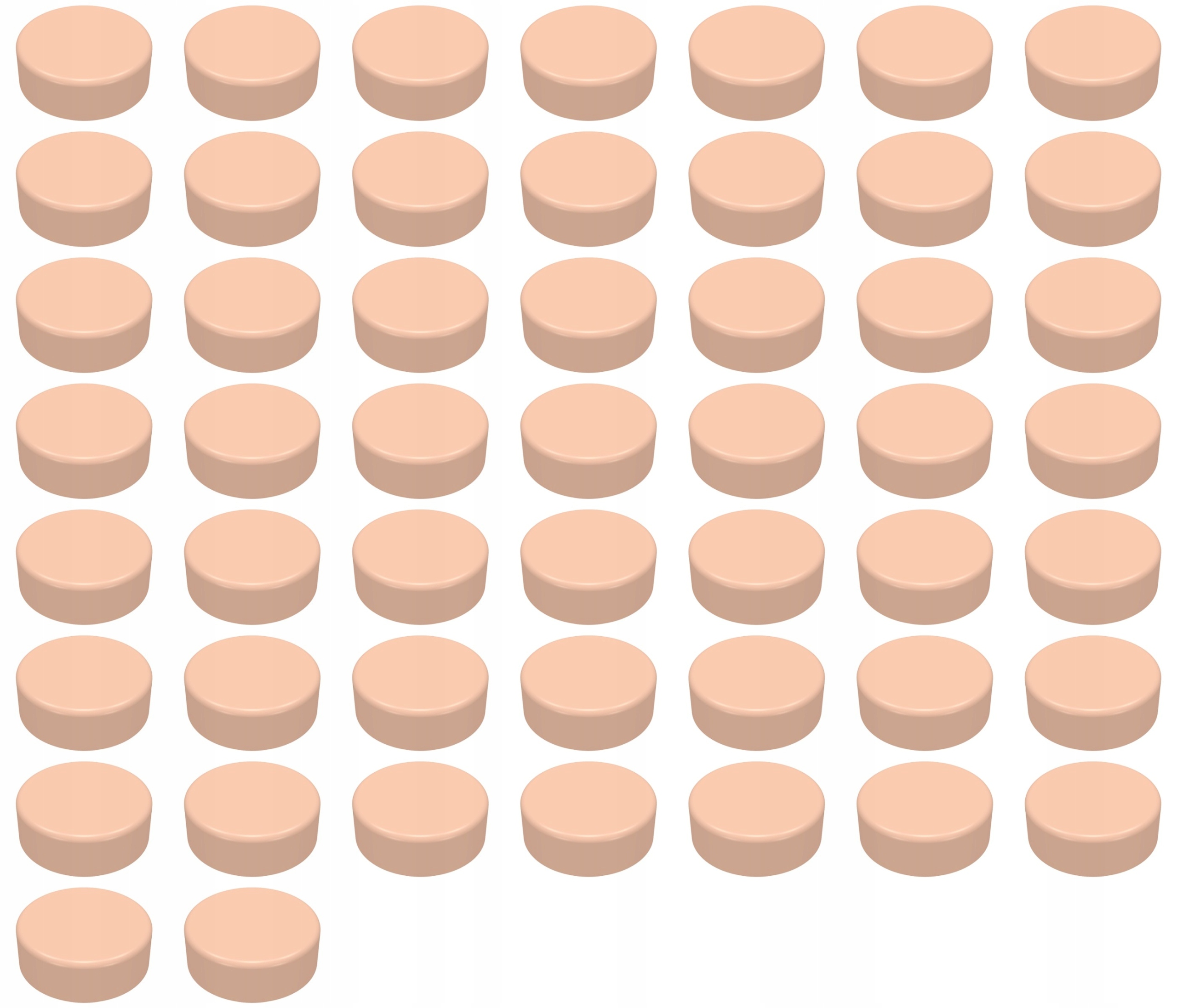 

Lego 98138 1x1 Tile nugat jasny (6g) 51 szt.