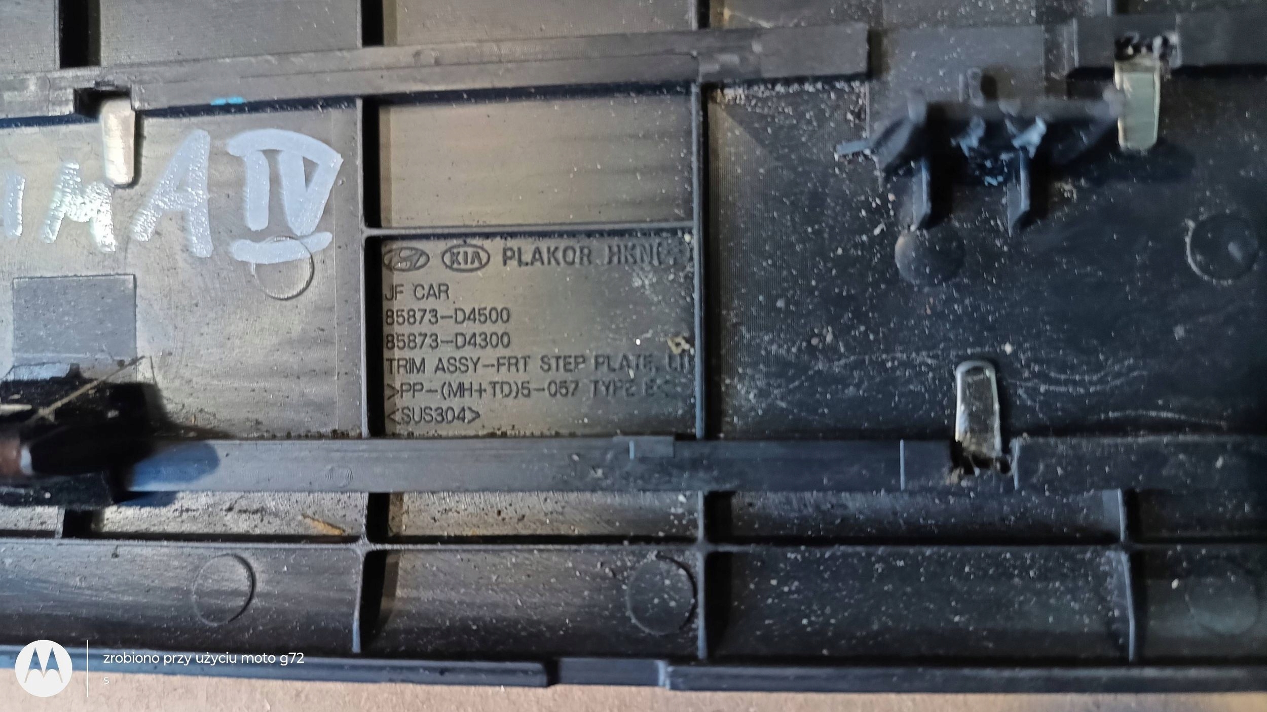 KIA OPTIMA moulding threshold right 85883-D4500 2019R