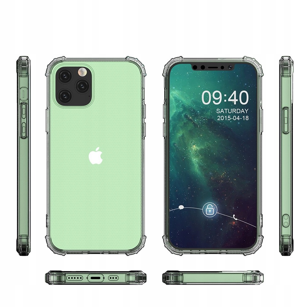 Pancerne Etui Anti Shock do iPhone 12 / 12 Pro Kolor bezbarwny