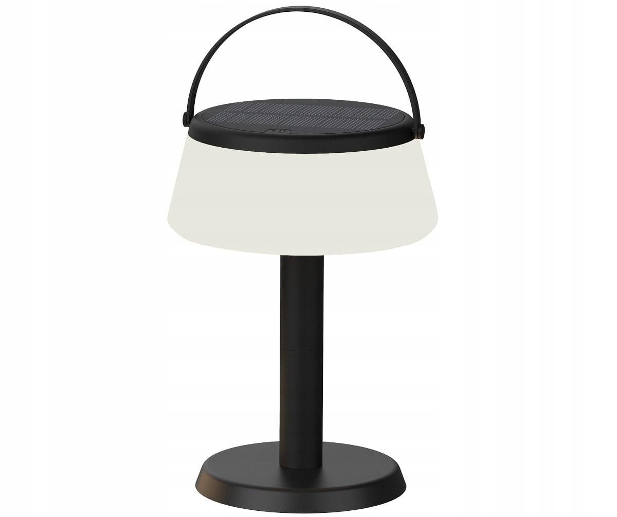 Venkovní solární Led lampa, černá, moderní na terasu Aure