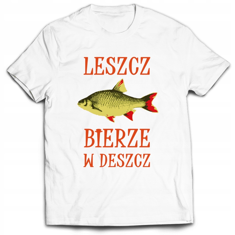 

Koszulka dla Wędkarza - Leszcz Bierze W Deszcz XL