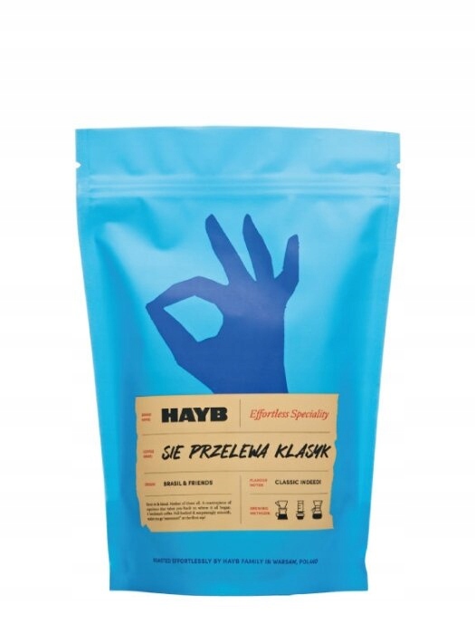 Levně Káva zrnková pod přeliv Hayb Přetéká Klasika 100% Arabika 500 g