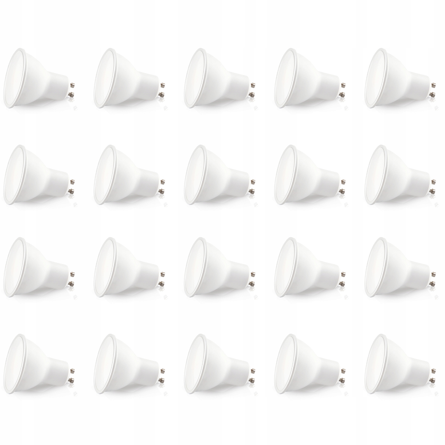 20x Led žárovka GU10 5W Neutrální barva Sada 4000K Lls