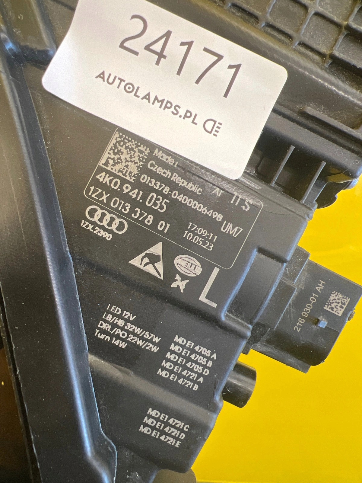 light left Audi A6 C8 4K0 Full Led Matrix 4K0941035
