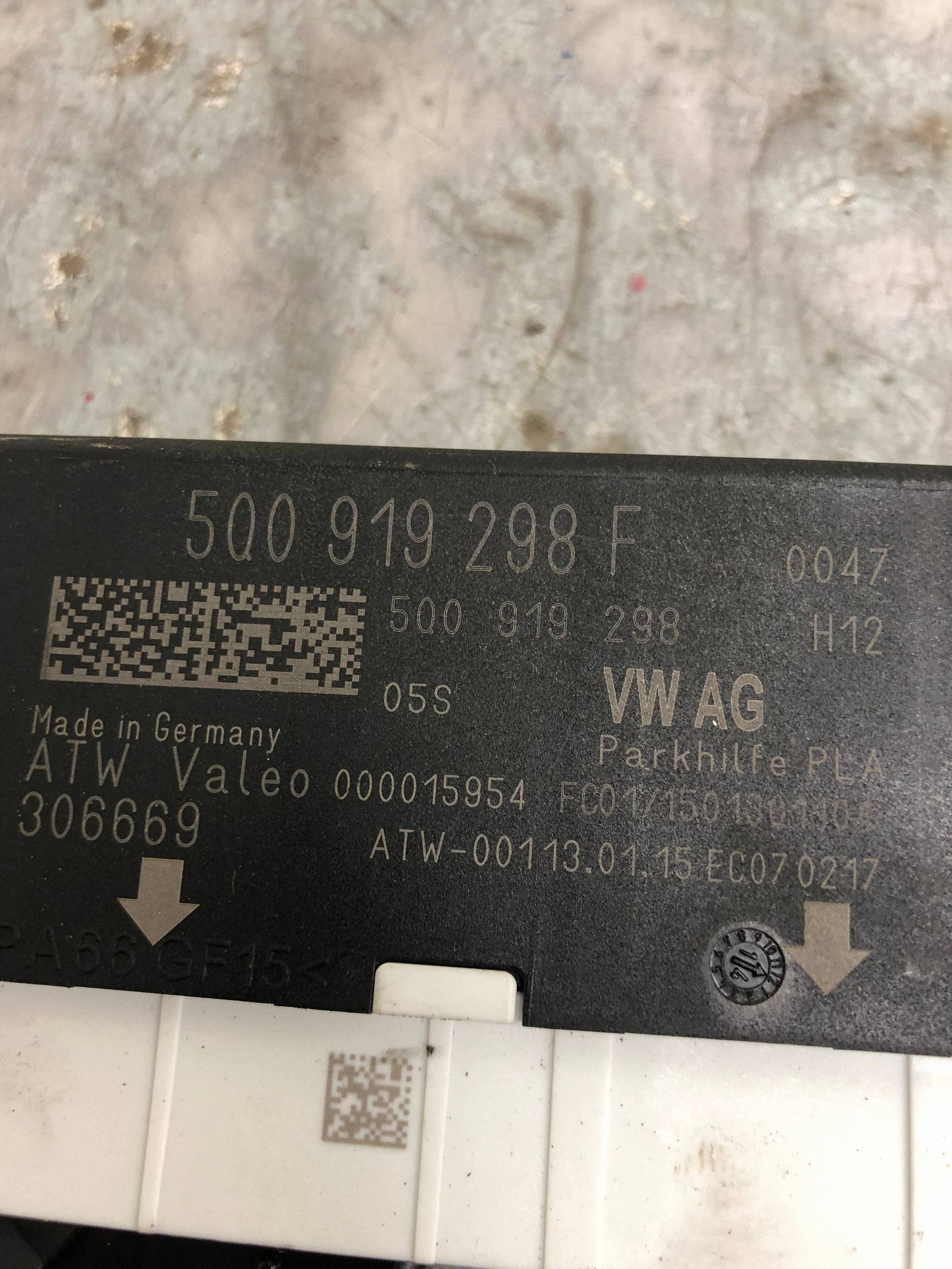 module control unit PDC VW GOLF VII KOMBI 5Q0919298F