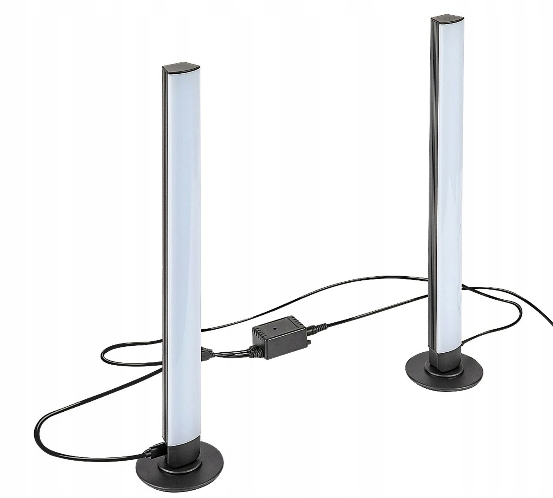 Sada 2× Rabalux Paco Led 5W stojací lampa černá Rgb, dálkové ovládání