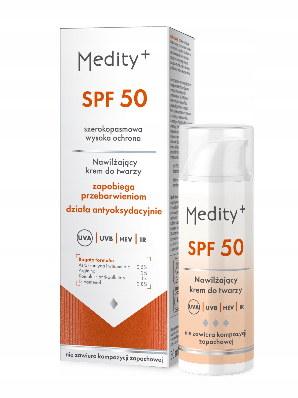 Medity Spf 50 – Hydratační krém na obličej 50 ml
