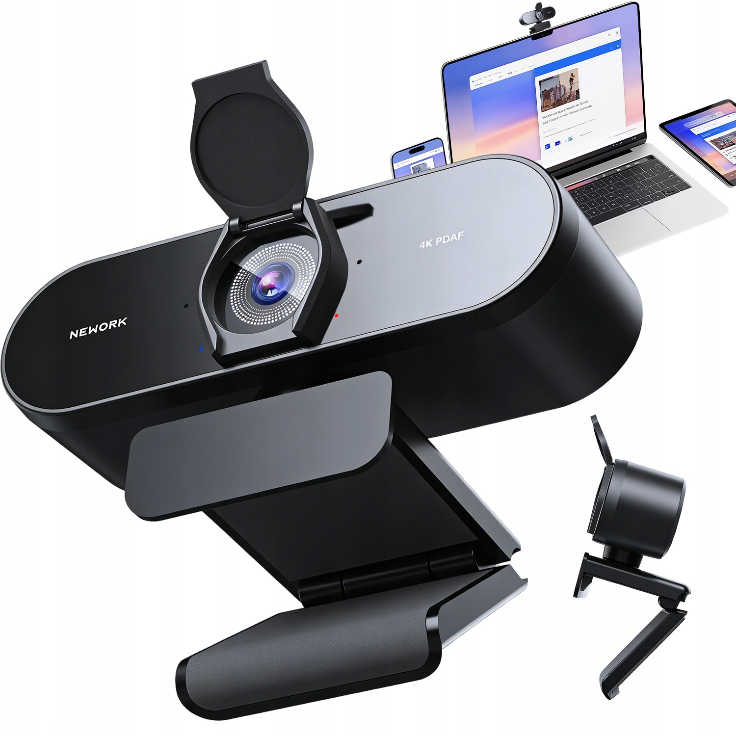 Webová Kamera Hd 4K s Mikrofonem pro automatické ostření Pdaf+cdaf pro videokonference