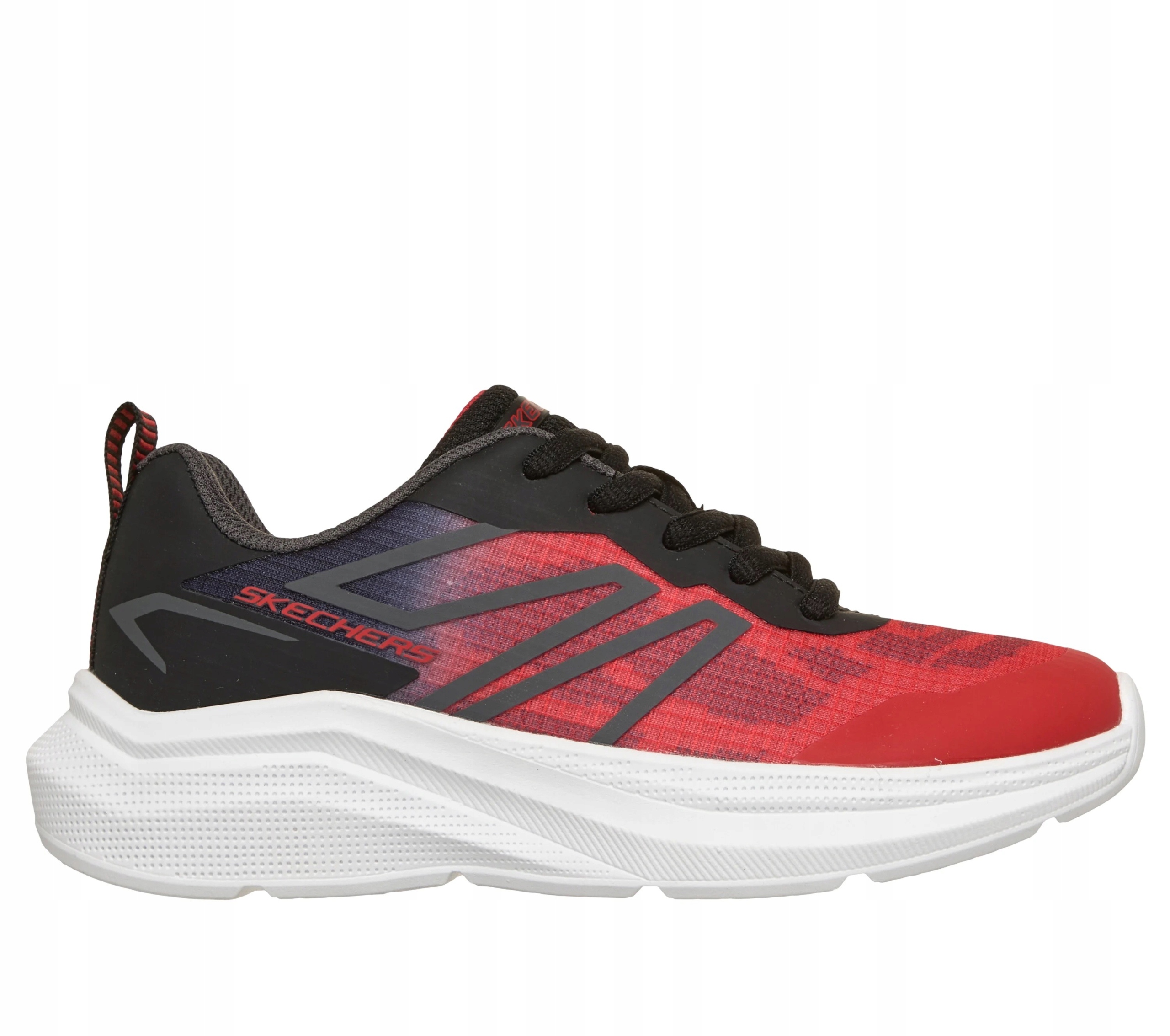 Buty młodzieżowe Skechers Microspec Velocity Zromic czerwono/czarne 404