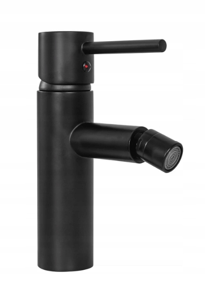 

Bateria Tess czarna bidetowa z ruchomą wylewką