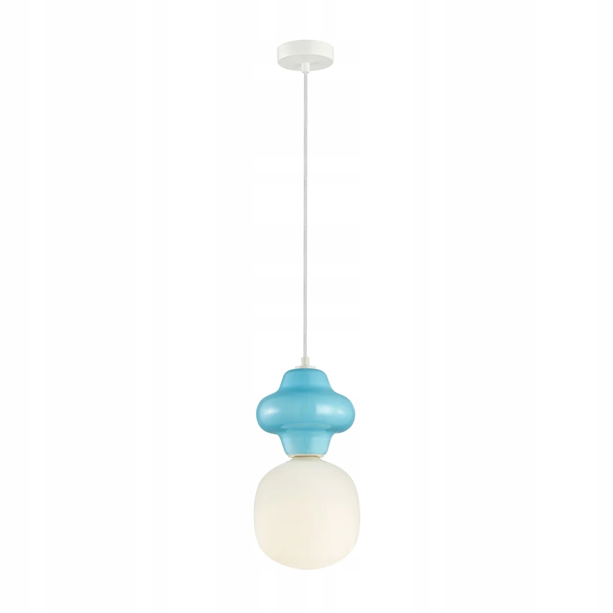 Závesná lampa art deco modrá Italux Ø18 cm E14 40W Latera