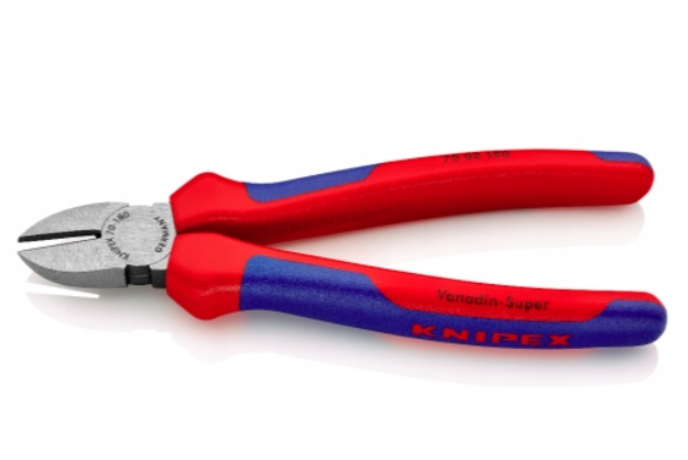 Szczypce Tnące Boczne 180mm Komponentowe Rączki Knipex