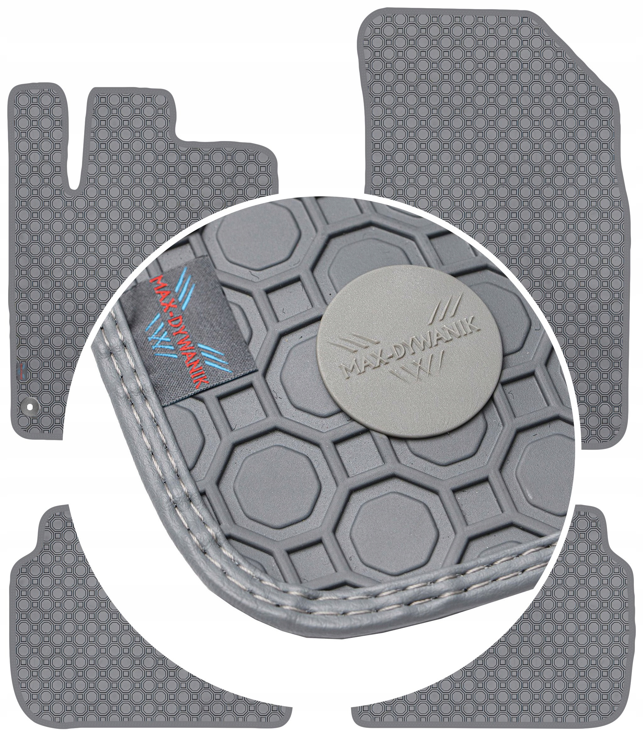 Peugeot 407 2004-2011 Koberce Popielate