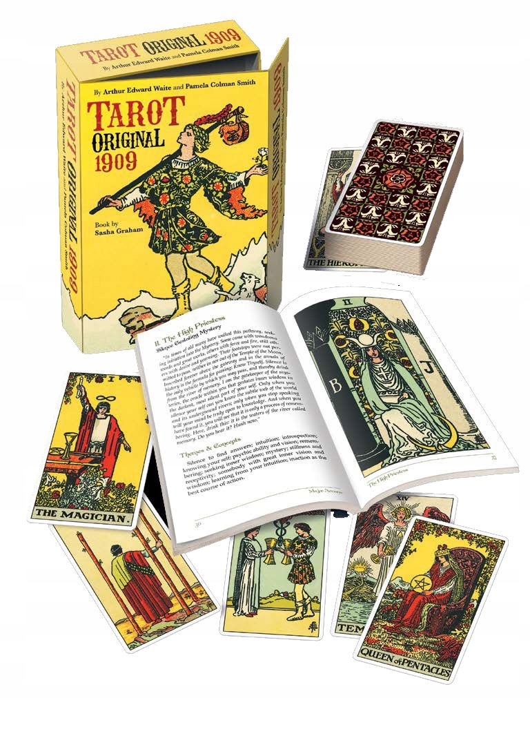 Tarot Original 1909 Kit, z książką Rider Waite Tarot