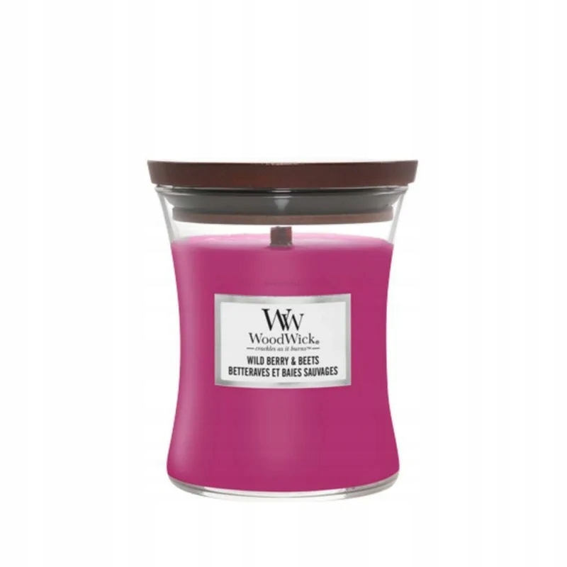 Střední svíčka WoodWick Wild Berry & Beets