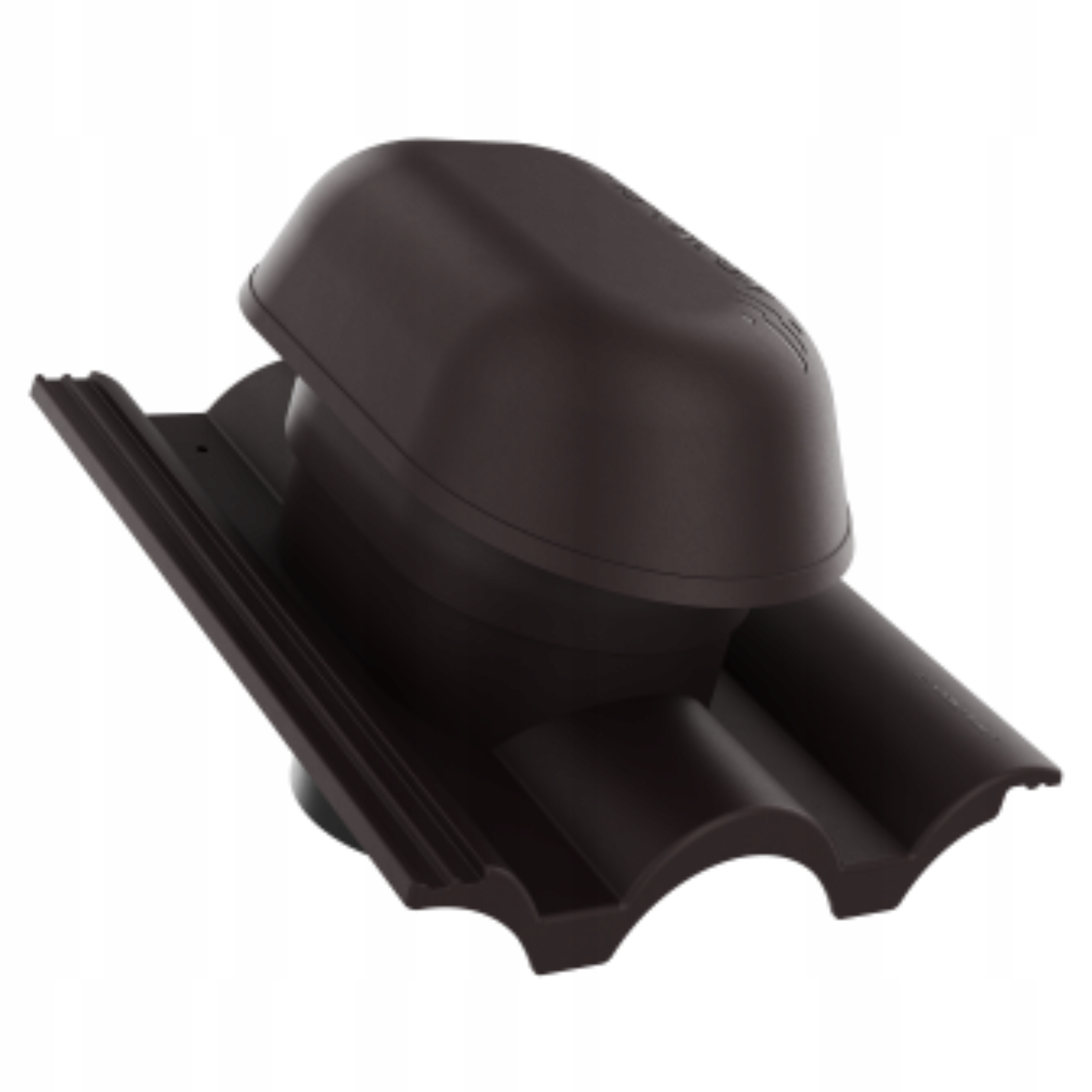 Sanitární větrací krb fi150 Braas Grecka Tmavě Hnědý