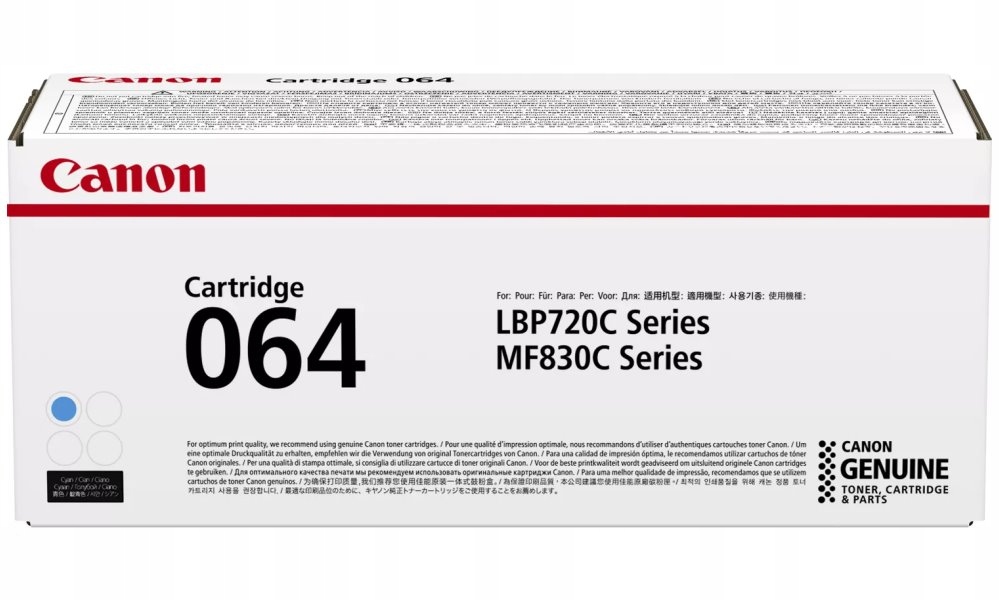 Canon originální toner Cartridge 064 C modrý, MF832Cdw 5 000 stran