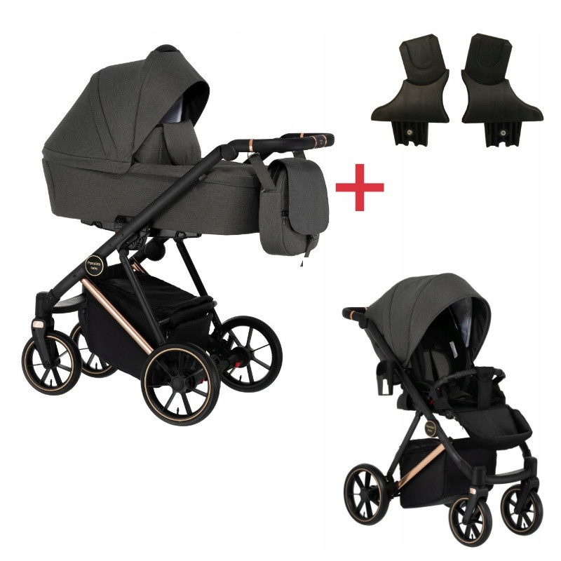 Paradise Baby VR - Polski wózek 2w1 07 + adaptery