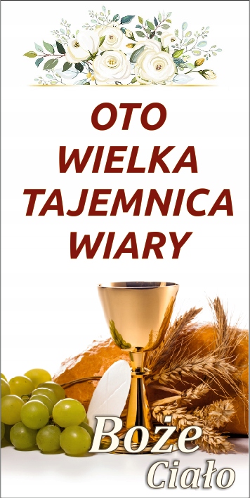 

Boże Ciało 1x2m Baner Dekoracja Ozdoba Na Ołtarz