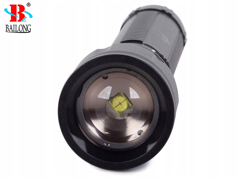 LATARKA TAKTYCZNA BAILONG MOCNA ZOOM CREE XHP50 WODOODPORNA MOCNA WOJSKOWA Materiał aluminium