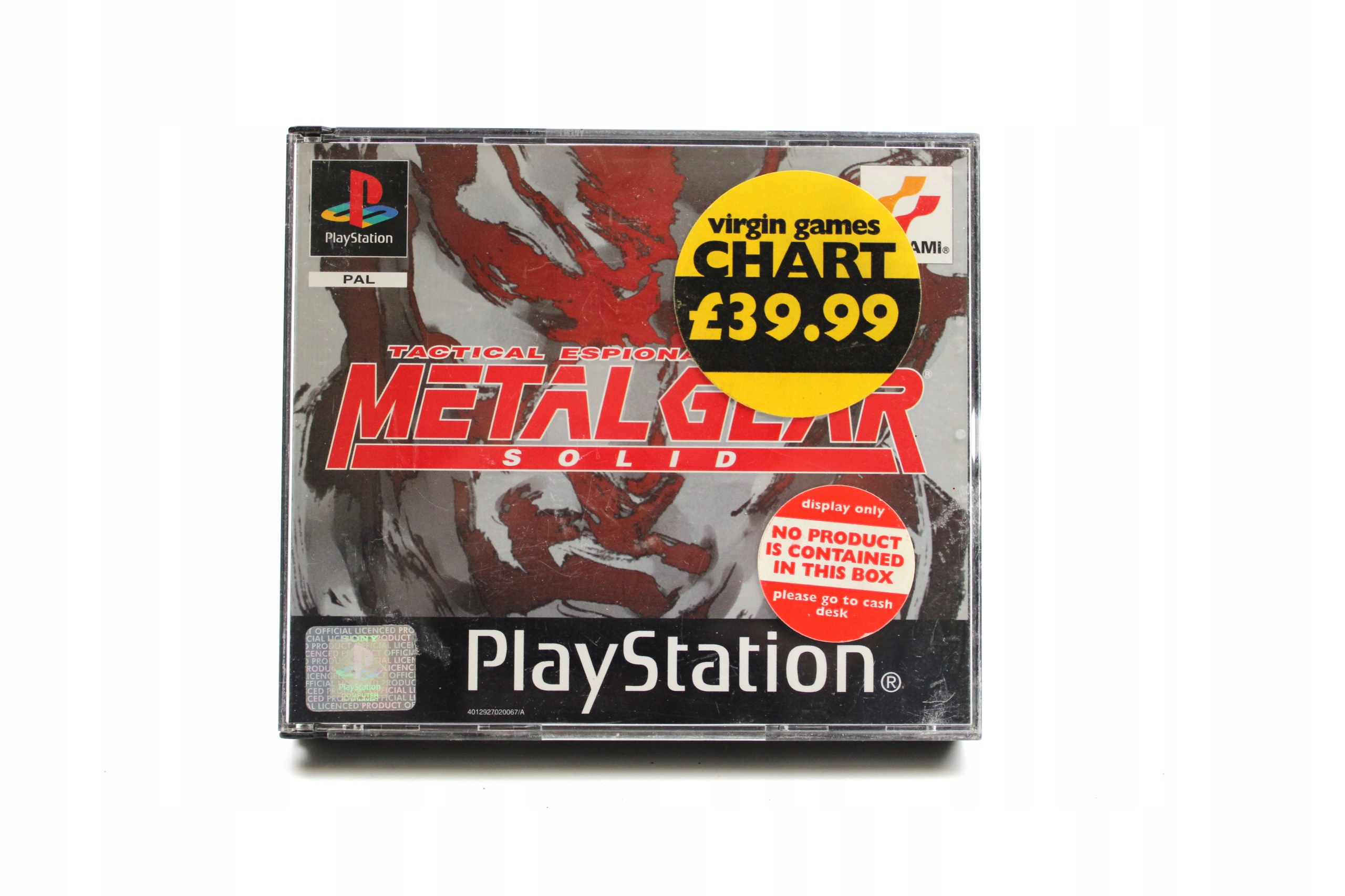 METAL GEAR SOLID PSX PS1 MGS PLAYSTATION PREMIEROWA 3xANG jak NOWA