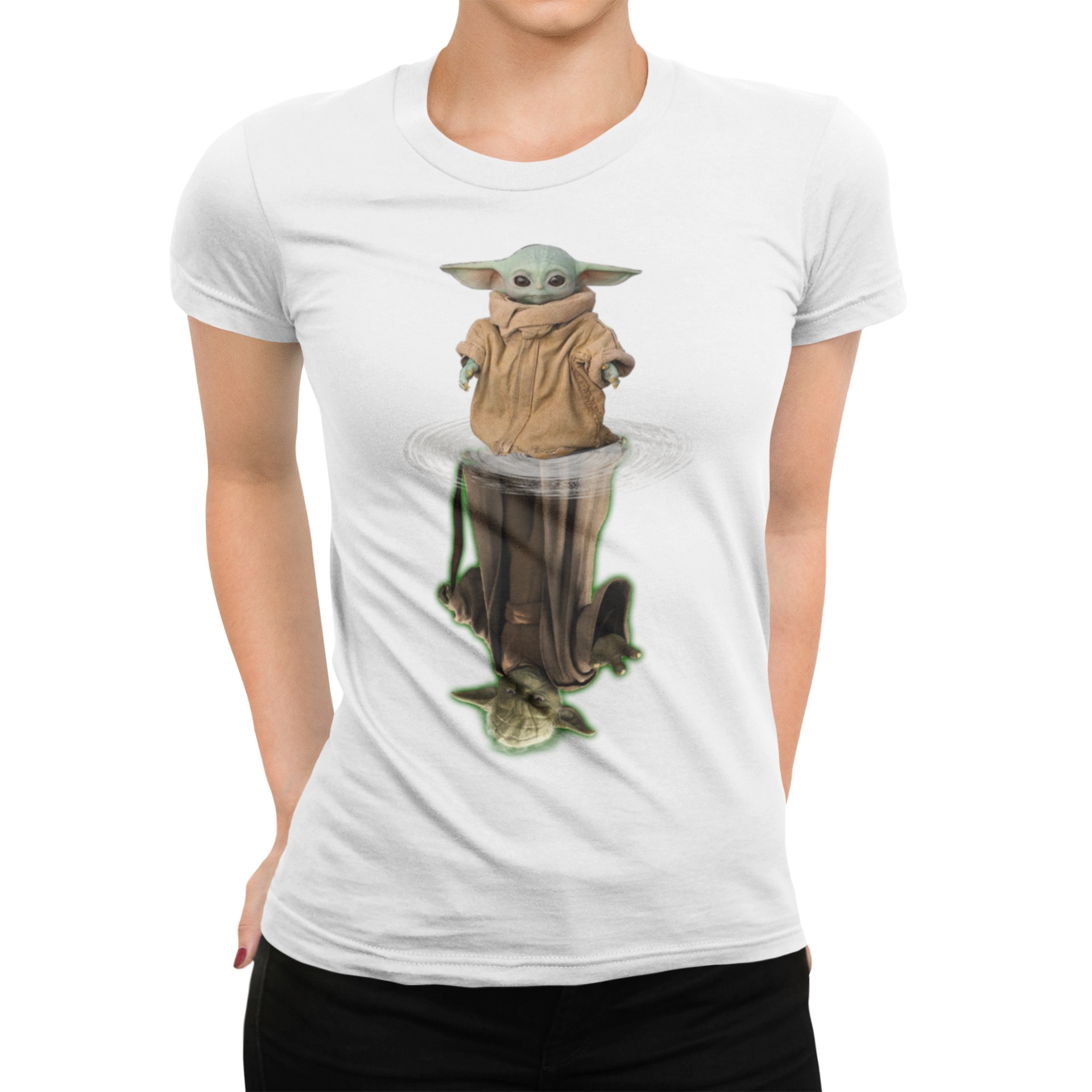 

koszulka Yoda Mirror Star Wars biała roz.M